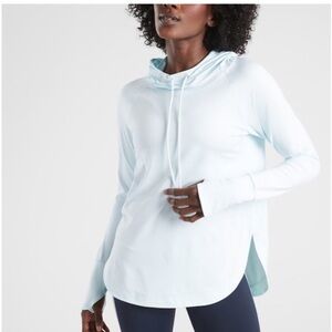 Athleta Uptempo Hoodie in Ethereal Blue size Small